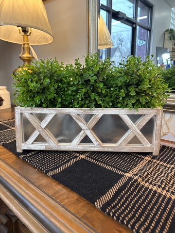 Faux Topiary Crate