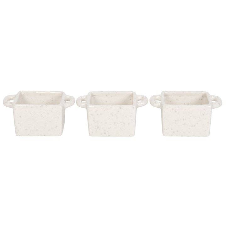 Ceramic Christmas Snack Bowls - Set of 3