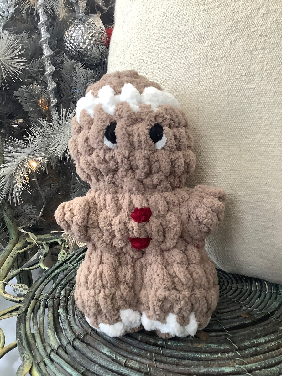 Gingerbread Crocheted Plushie - Large