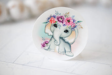 Baby Elephant Clear Sticker