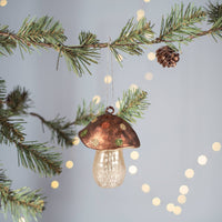 Glass Toadstool Ornament