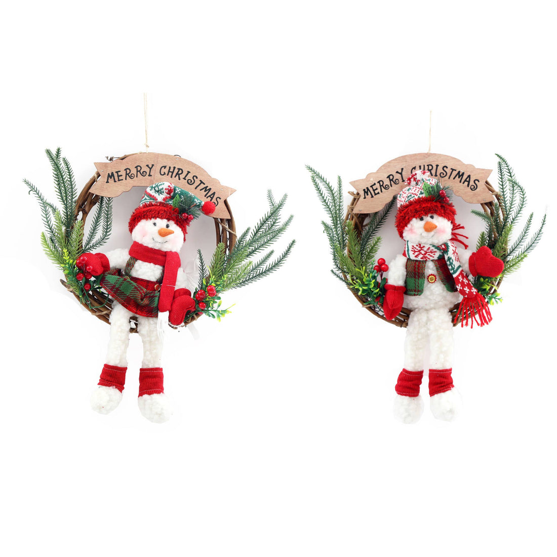 Snowman Christmas Wreath Decoration