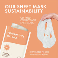 Pumpkin Spice Oat Milk Calming Plant-Based Milk Mask