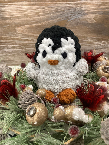 Speckled Penguin Crocheted Plushie