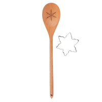 Christmas Snowflake Wooden Spoon Baking Set