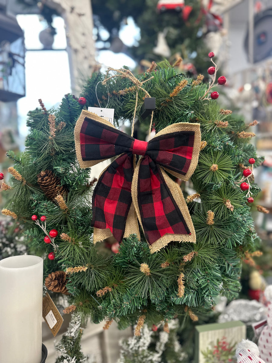 Wreath With Berries + Pinecones