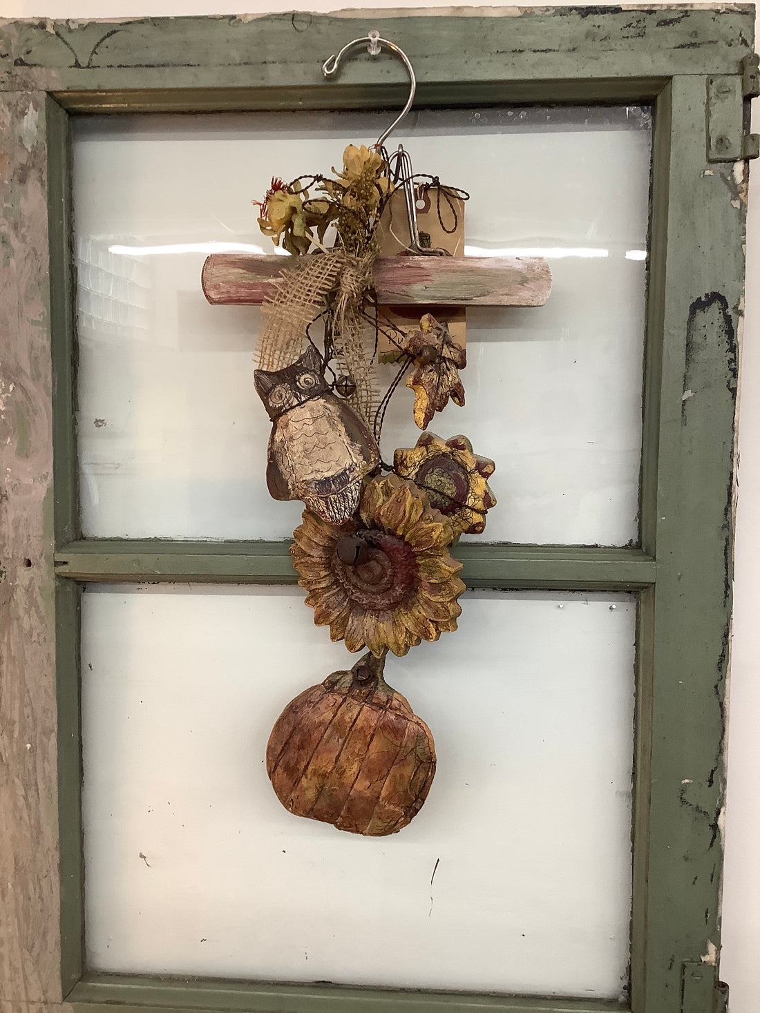 Beeswax Owl + Flowers Hanging Decor