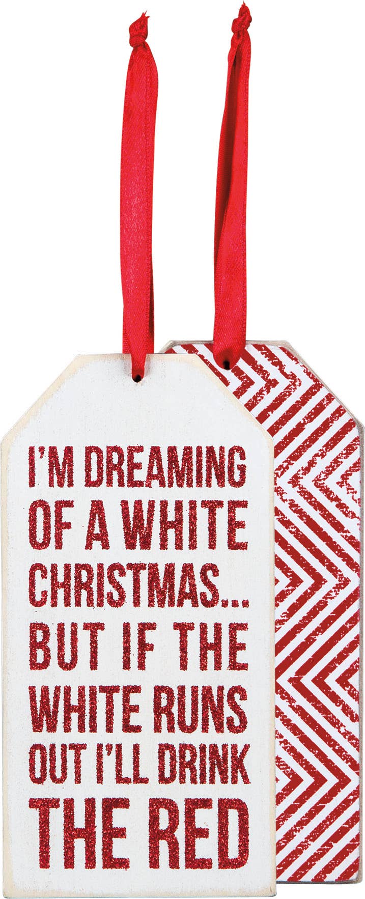 White Christmas Bottle Tag