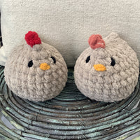 Brown Chicken Crochet Plushie