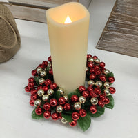 Bead Candle Ring Wreath