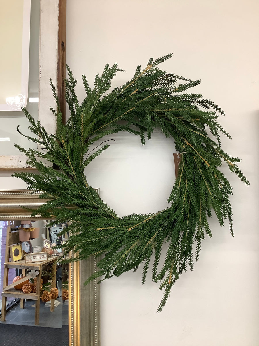 Norfolk Pine Wreath - 20in