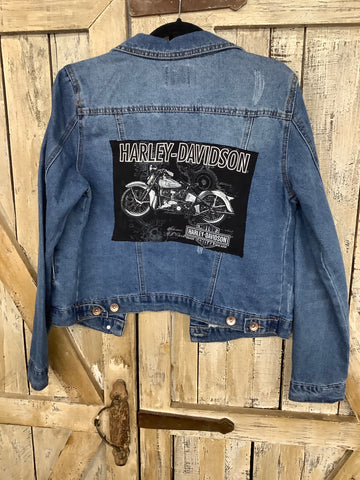 Repurposed Jacket with MKE Motorcycle Patch