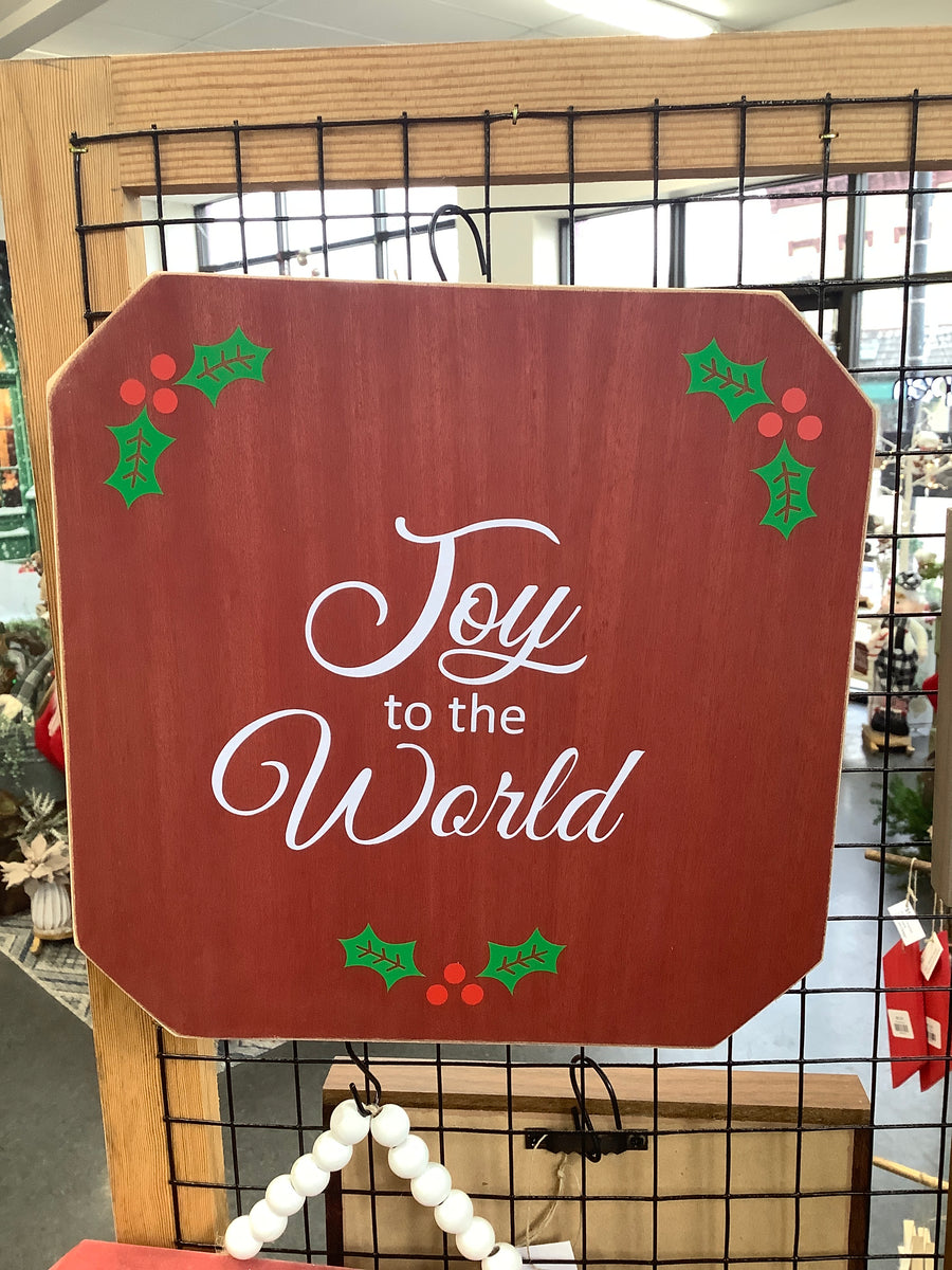 Joy To The World Wooden Sign