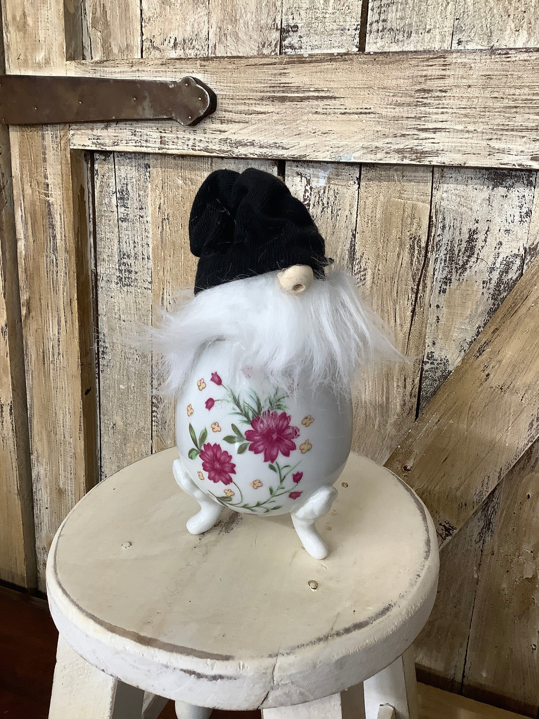 Floral + Black Hat China Gnome