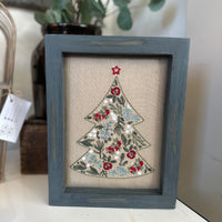 Framed Tree Stitchery