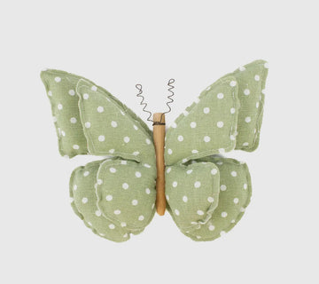 Green Polka Dot Butterfly Stack