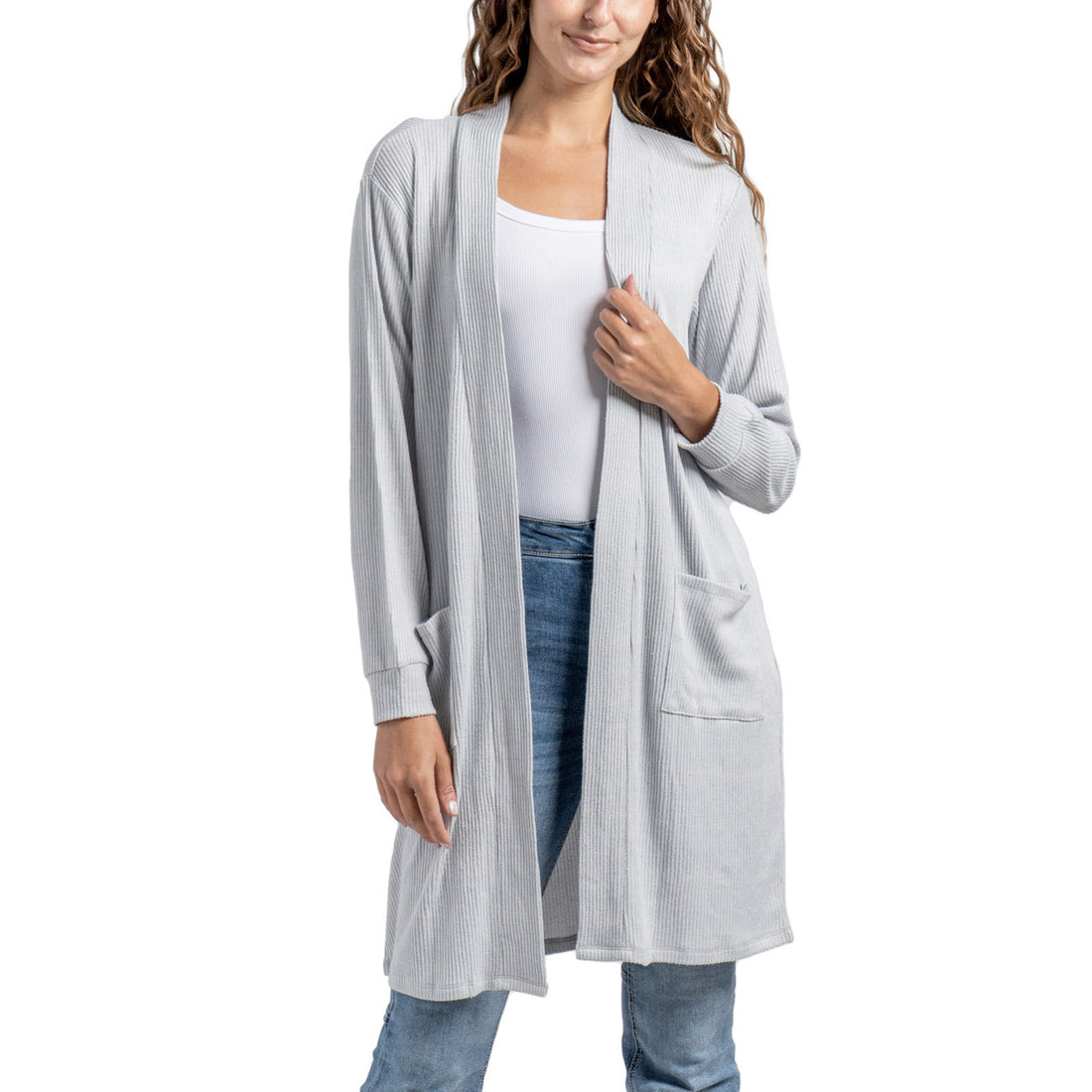 Hello Mello Cuddleblend Cardigan - Gray