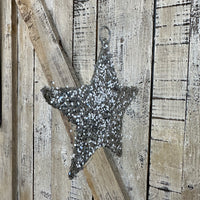 Silver Sparkling Star Ornament