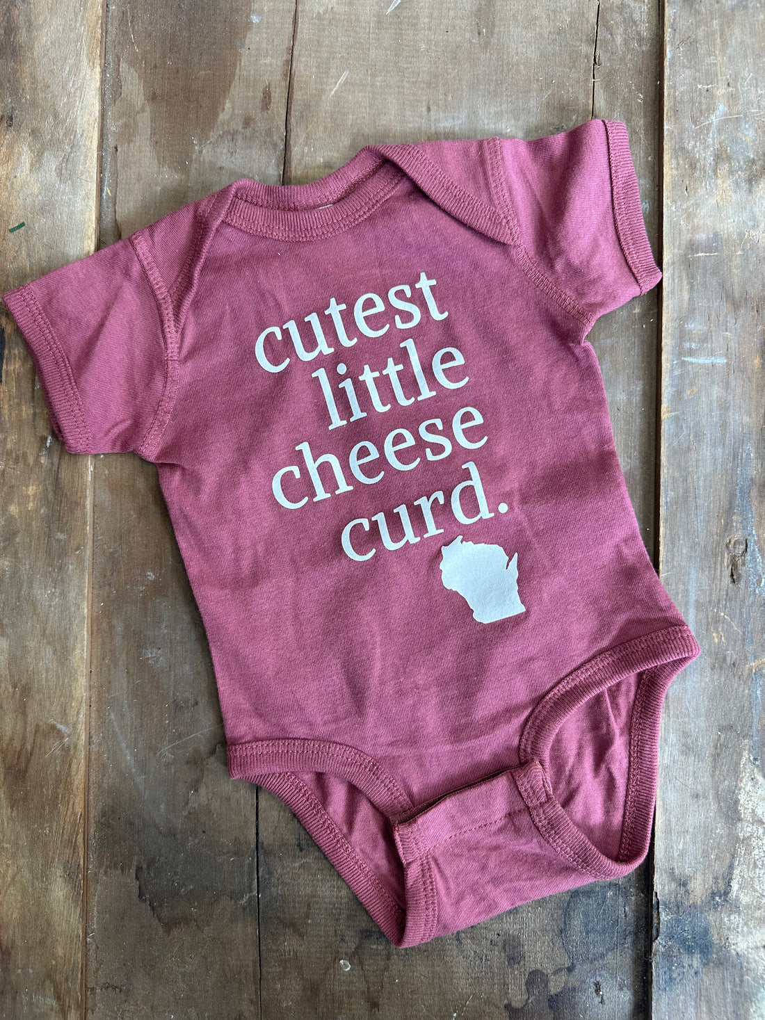 Cutest Little Cheese Curd  - Dusty Red