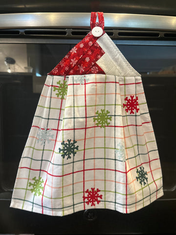 Colorful Snowflakes Kitchen Towel