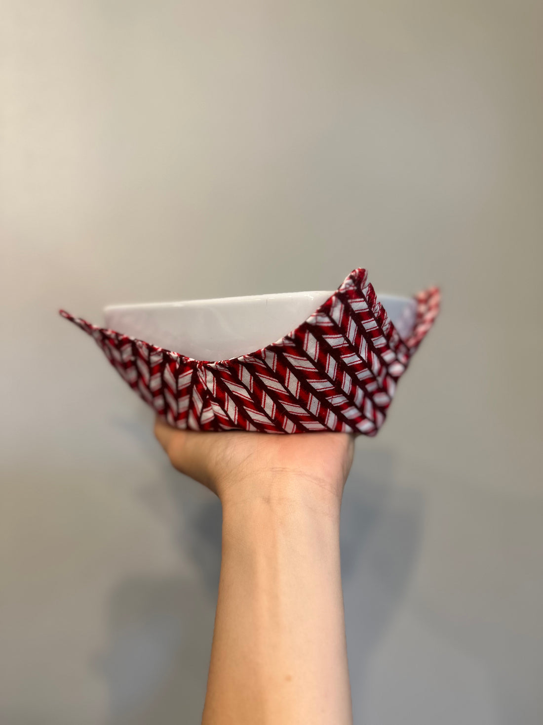 Candy Cane Sticks Bowl Cozy