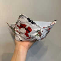 Santa With Christmas Trees Bowl Cozy