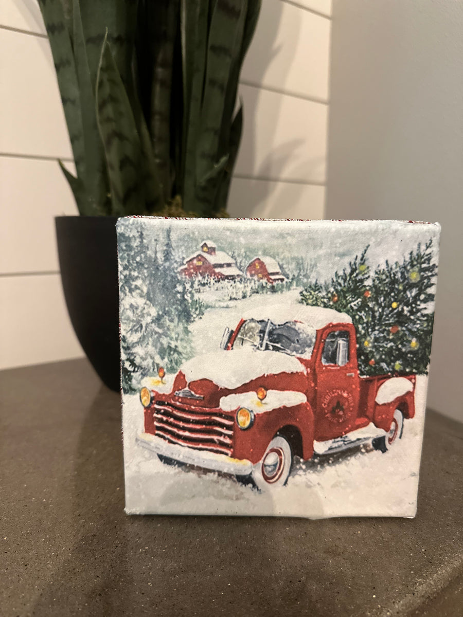 Red Truck Holiday Shelf Sitter