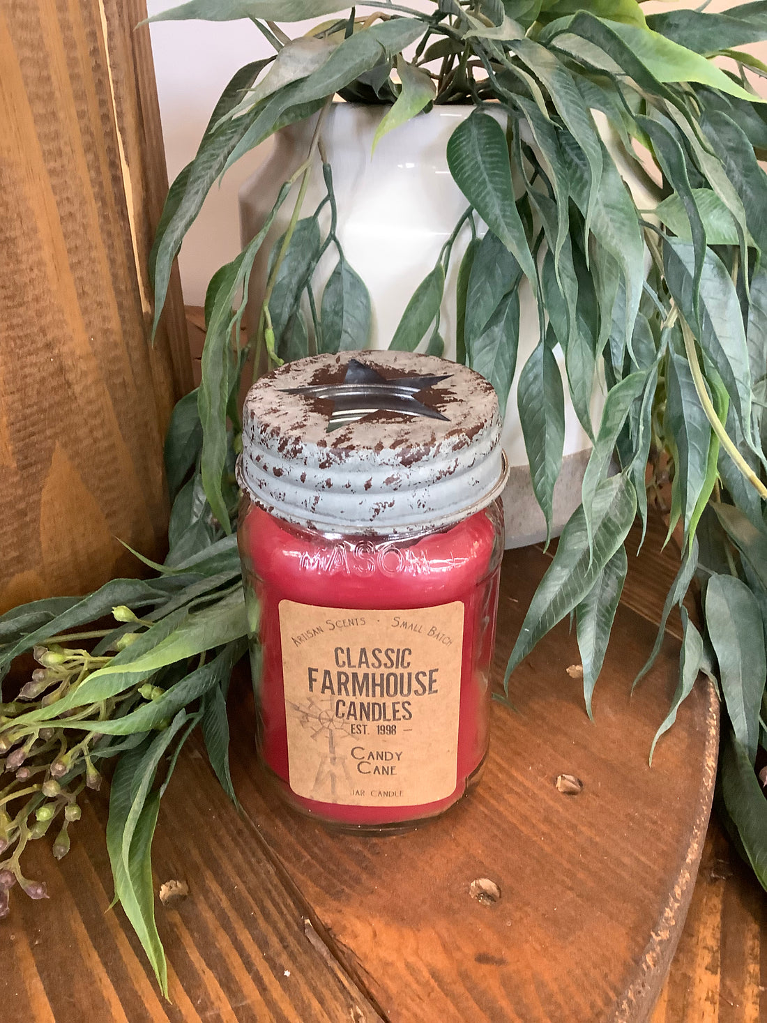 Candy Cane Candle