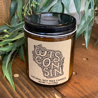 Wisconsin Woodcut Natural Soy Wax Candle