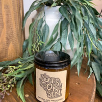 Wisconsin Woodcut Natural Soy Wax Candle