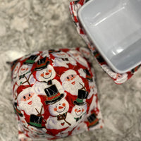 Snowman + Santa Bowl Cozy