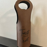 Toast for the Host Wine Carrier Bag