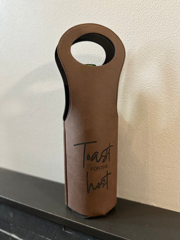 Toast for the Host Wine Carrier Bag