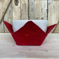 Red Snowflakes Bowl Cozy