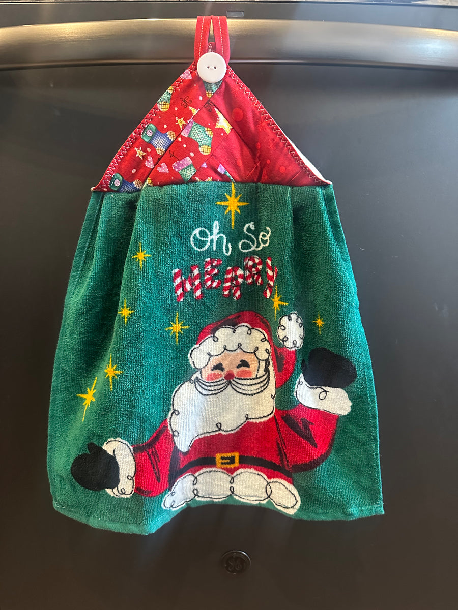 Oh So Merry Santa Kitchen Towel