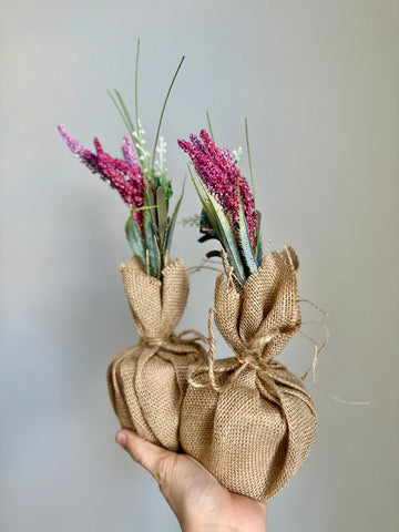 Wildflowers in Burlap