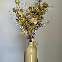 Green Ranunculus + Eucalyptus Bouquet