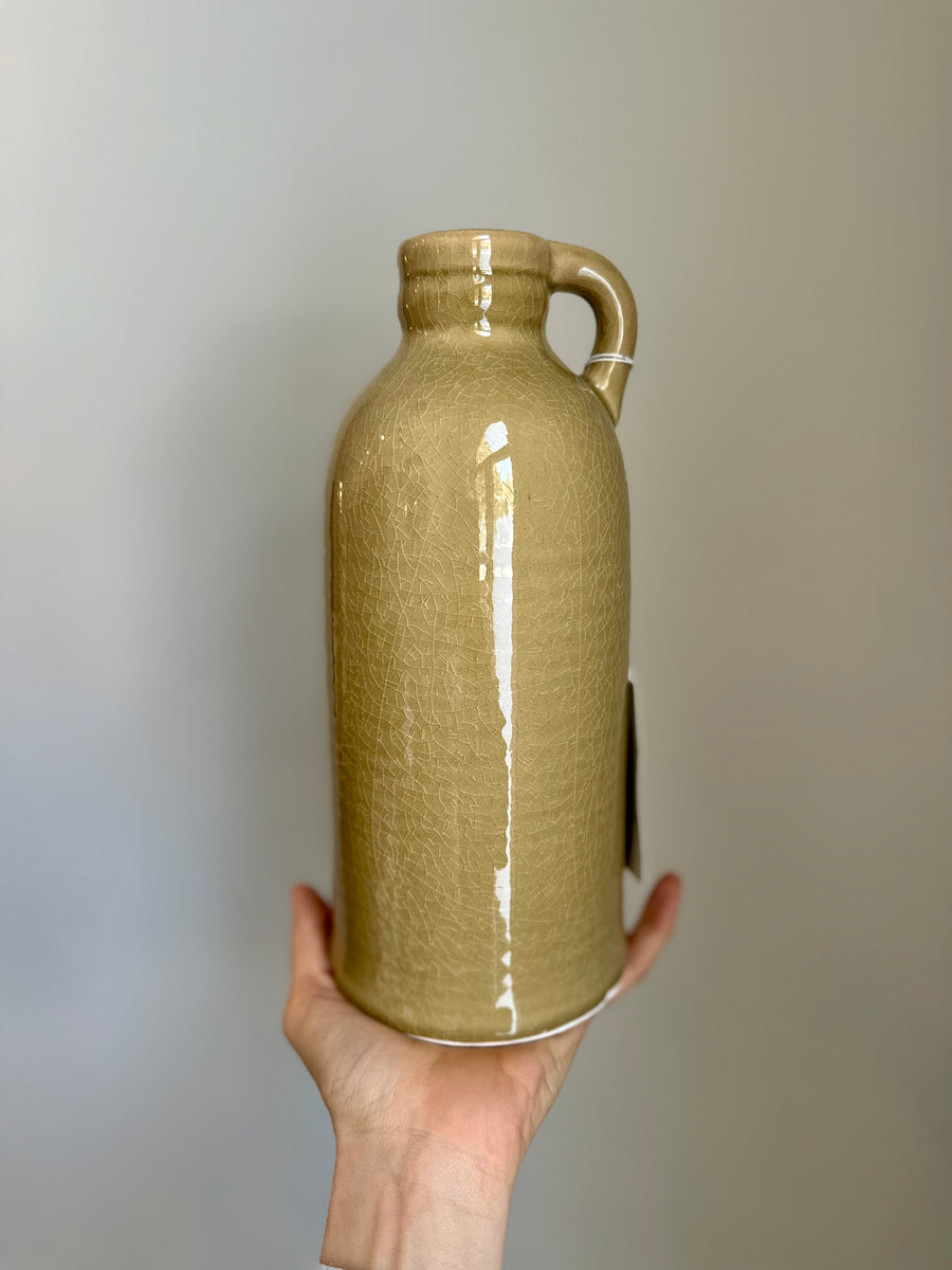 10" Tan Porcelain Jug