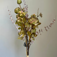 Green Ranunculus + Eucalyptus Bouquet