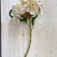 13" Cream Hydrangea Pick