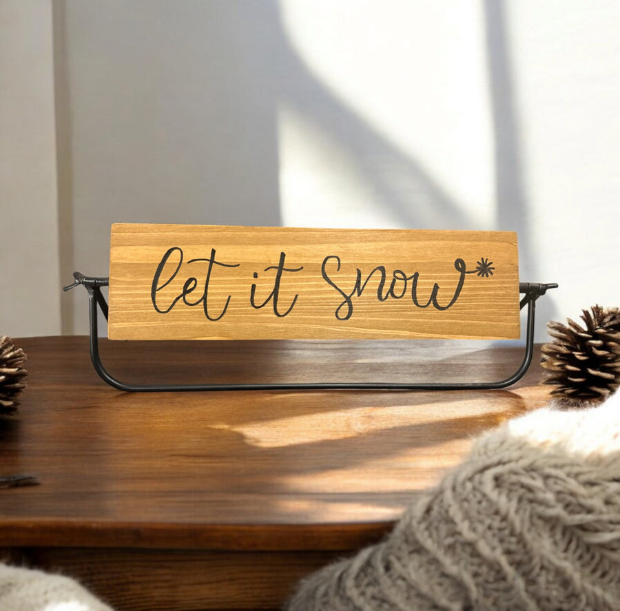 ‘Let It Snow’ and ‘Hello Winter’ Flip Sign