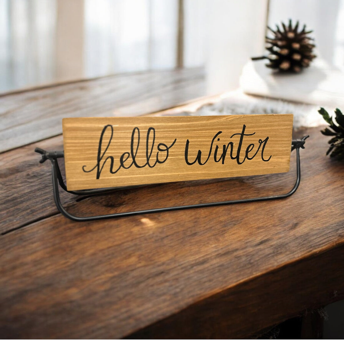 ‘Let It Snow’ and ‘Hello Winter’ Flip Sign