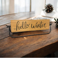 ‘Let It Snow’ and ‘Hello Winter’ Flip Sign