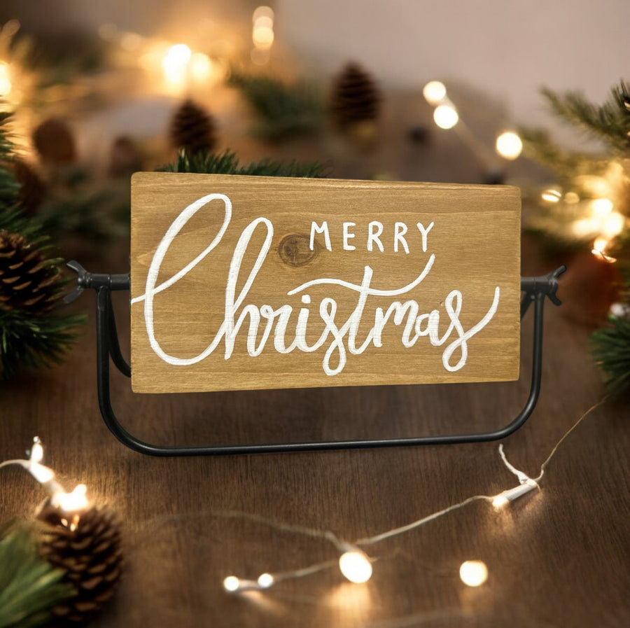 ‘'Merry Christmas'’ and "Trees'' Flip Sign