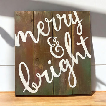 ‘Merry & Bright’ Sign