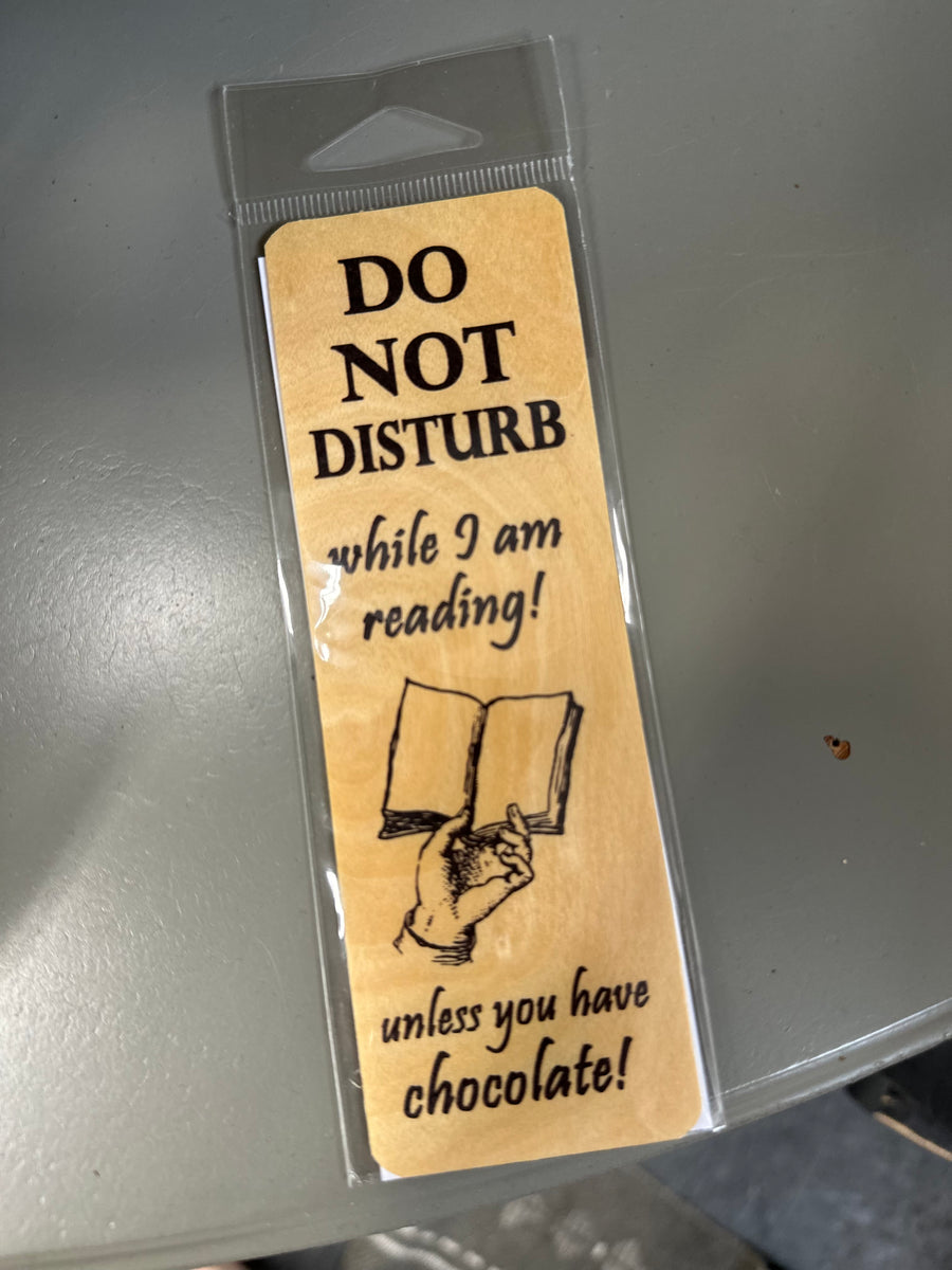 Do Not Disturb Wooden Bookmark