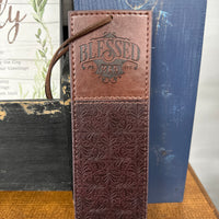 Blessed Man Leather Bookmark