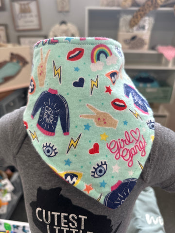 Girl Power Baby Bib Bandana