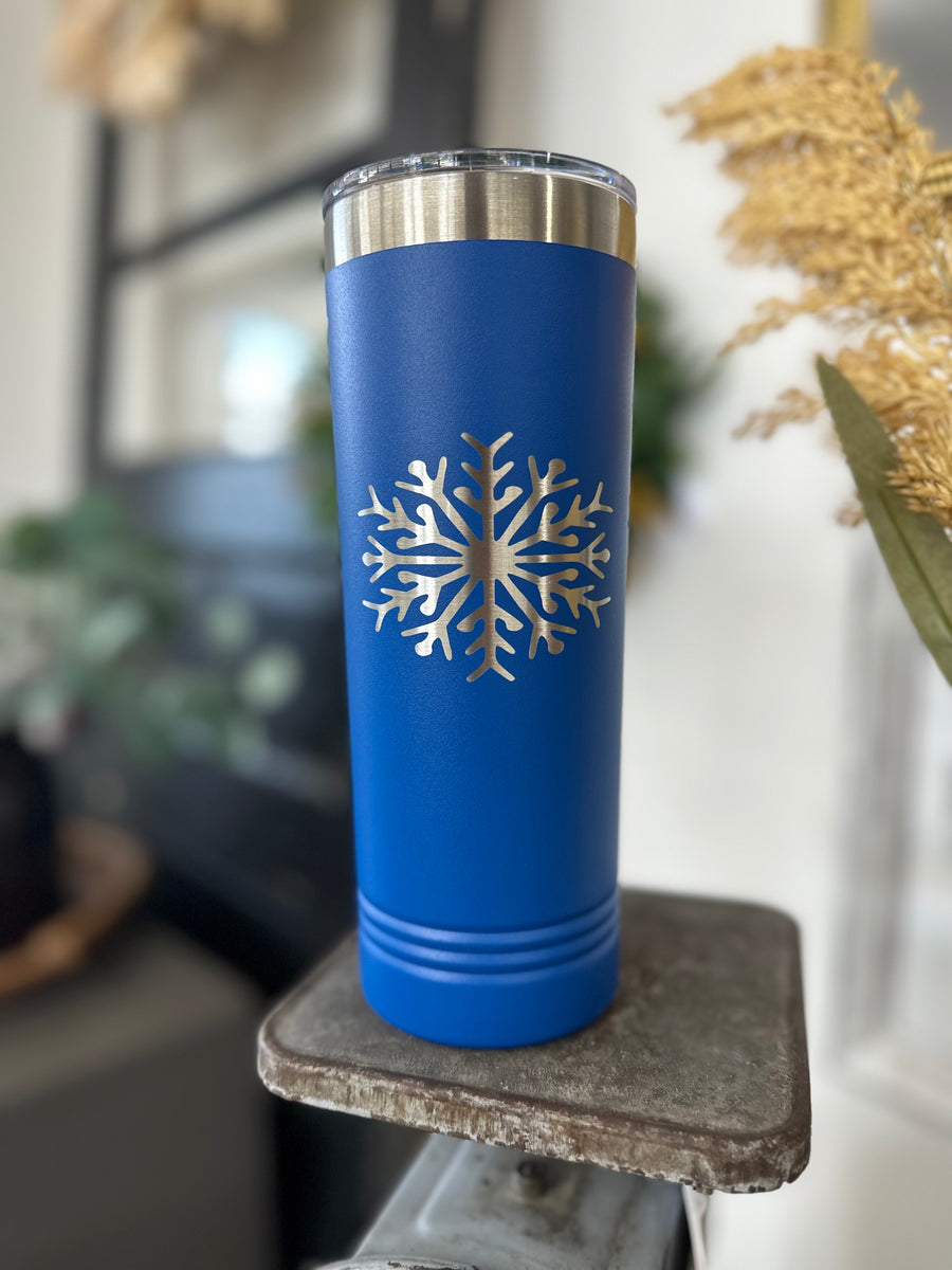 Snowflake Slim Tumbler