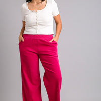 Fuchsia Wide Leg Pants